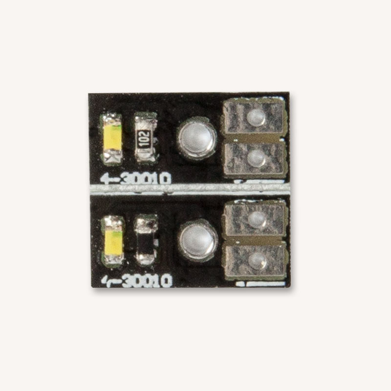 Cold White 0603 LED PCB Kit - 1000 Ohm resistor (2 pieces)
