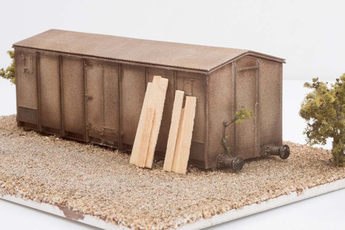 HG type refrigerated wagon with mini diorama