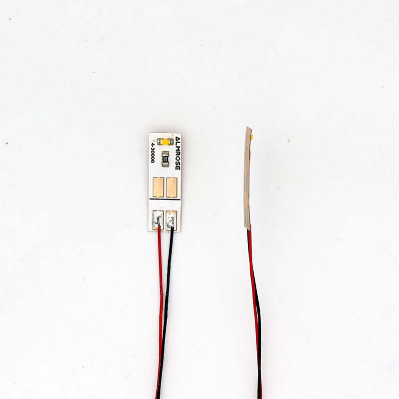 Flexible PCB with warm white 0603 LED and wiring - Image 2